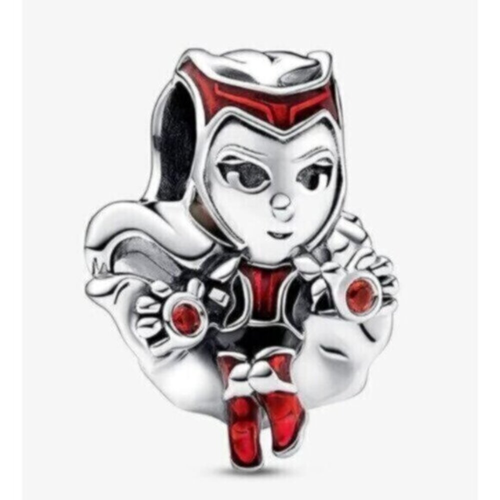 Marvel Scarlet Witch Charm Charms for Pandora Bracelet Necklace S925 Silver